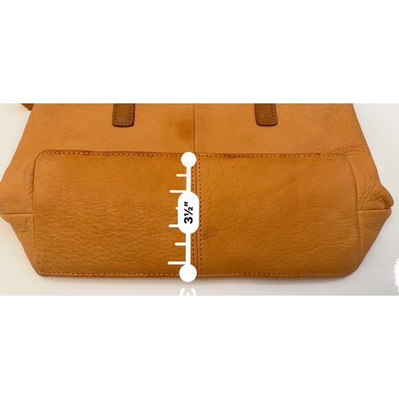 Fossil top handle/shoulder pebbled leather bag - Picture 8 of 9